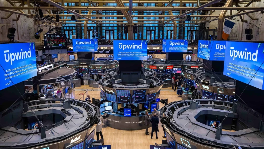Upwind executives mark the company’s $100 million Series A announcement at the New York Stock Exchange in New York, Dec. 4, 2024. Source: @upwindsecurity/X.