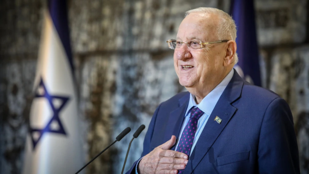 Israeli President Reuven Rivlin speaks during a press conference at the President's Residence in Jerusalem on Feb. 16, 2020. Photo by Flash90.