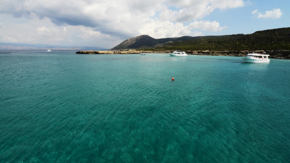 View of the Blue Lagoon in Paphos, Cyprus, on May 30, 2018. Photo by Mendy Hechtman/Flash90.