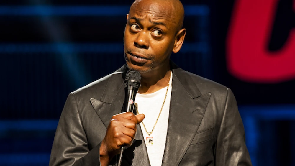 Comedian Dave Chappelle in the “The Closer,” 2021. Credit: Netflix.
