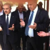 British Labour Party leader Jeremy Corbyn (right) before the grave of Atef Bseiso, the mastermind behind the massacre of 11 Israeli athletes at the 1972 Summer Olympics in Munich, as published in the British press.
