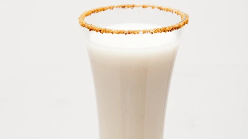 Spiced Spiked Almond Milk. Credit: JoyofKosher.com and "Joy of Kosher" magazine with Jamie Geller.