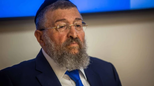 Israeli Labor Minister Yoav Ben-Tzur at a presentation of the poverty report for 2024 at the National Insurance Institute in Jerusalem, Dec. 18, 2024. Photo by Oren Ben Hakoon/Flash90.