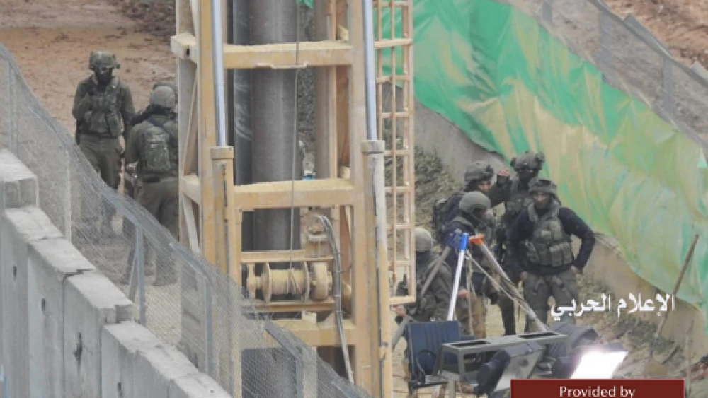 IDF activity at the Israeli-Lebanese border from the Lebanese side, Dec. 11, 2018. Source: Central-media.org/MEMRI.