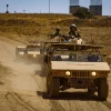 Israeli soldiers near the Israeli-Syrian border, in the Golan Heights, northern Israel, on August 3, 2020. Photo by Basel Awidat/Flash90