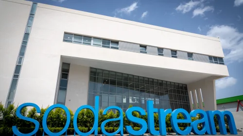 View of the SodaStream factory in Israel's Negev Desert near the Bedouin city of Rahat on April 7, 2019. Photo by Hillel Maeir/Flash90