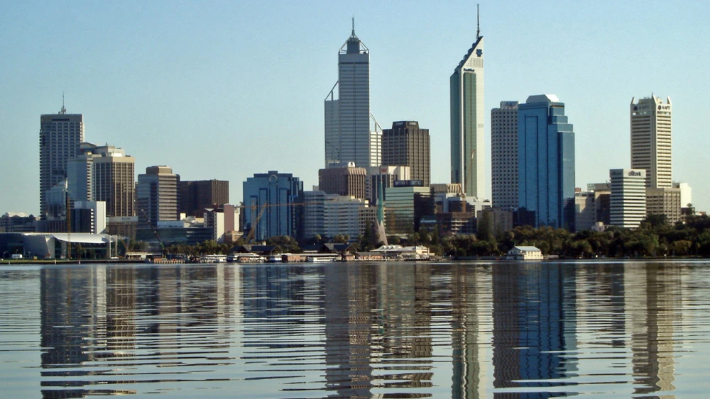 Skyline of Perth, Australia. Credit: Wikimedia Commons.