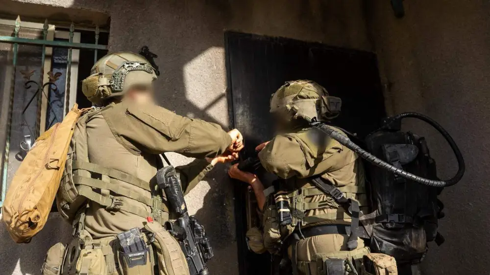 IDF troops raid the Palestinian city of Qabatiya, near Jenin, after a resident carried out a deadly attack in northern Israel, Dec. 27, 2025. Credit: IDF.