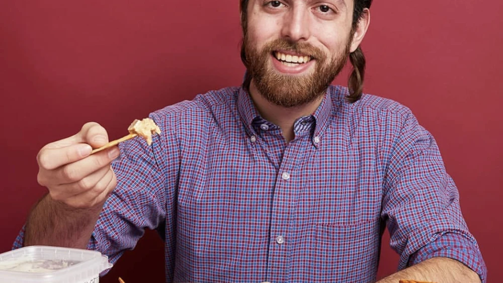 The Rebbe's Choice founder Naftali Engel says he can get anyone to believe in his herring. Photo by Schneur Menaker.