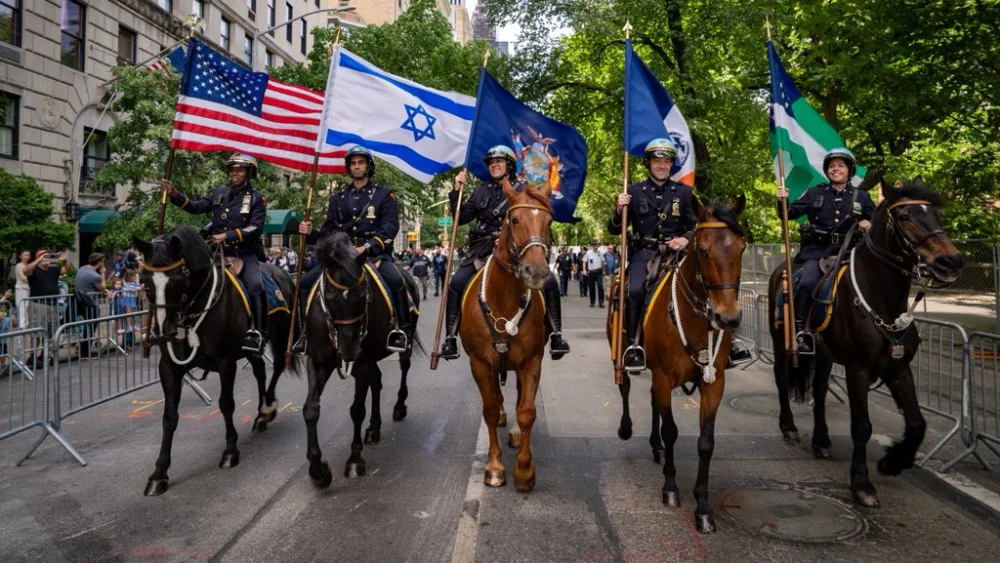 Israel Day on Fifth parade NYPD