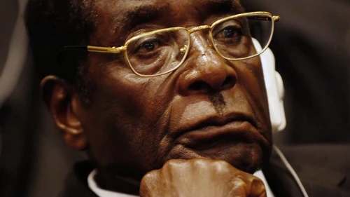 Robert Mugabe in 2008. Credit: U.S. Air Force Photo by Tech. Sgt. Jeremy Lock via Wikimedia Commons.