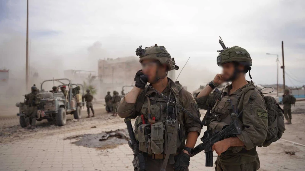 Israeli troops operating in the Hamas-ruled Gaza Strip, Nov. 13, 2023. Credit: IDF.