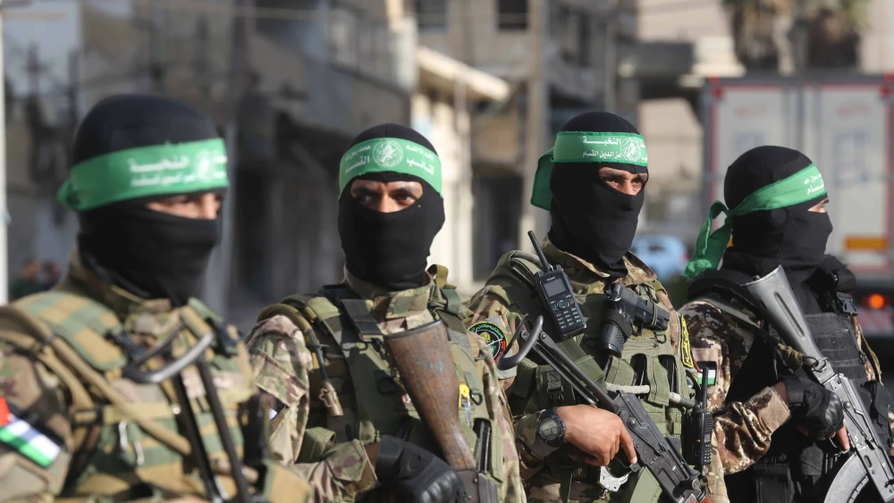 Hamas terrorists in Gaza City, Sept. 21, 2022. Photo by Attia Muhammed/Flash90.