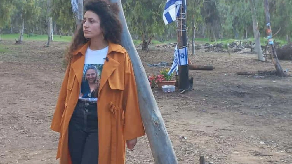 Yarden Gonen at the site of the Supernova music festival, Jan. 5, 2024. Photo by Amelie Botbol.