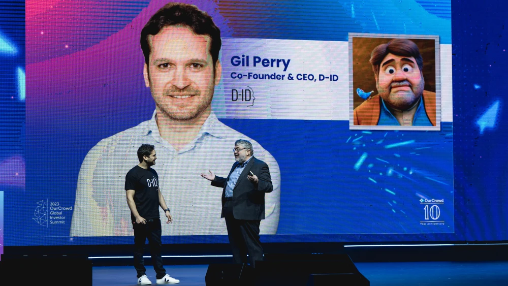 Gil Perry, CEO and co-founder at D-ID, at OurCrowd Global Investor Summit in Jerusalem, Feb. 12-17, 2023. Photo by Tomer Foltyn.Photo by Tomer Foltyn.