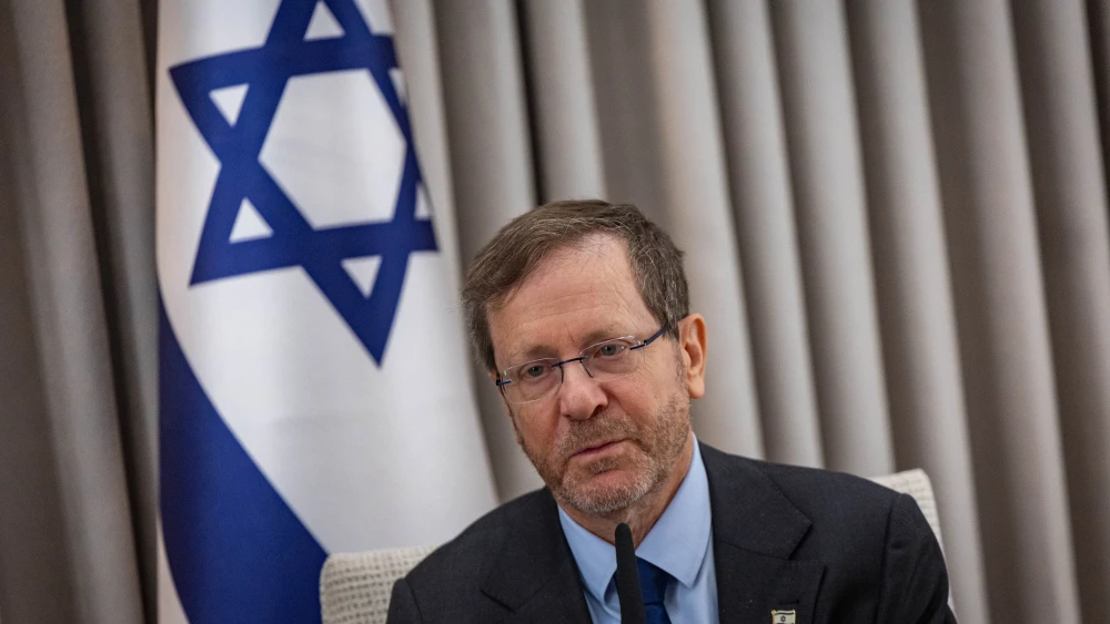 Israeli President Isaac Herzog on March 12, 2026. Photo by Yonatan Sindel/Flash90.