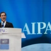 Former U.S. senator and Republican presidential candidate Rick Santorum speaks at the American Israel Public Affairs Committee (AIPAC) conference in Washington, D.C., on March 6. While Santorum addressed the conference in person, fellow presidential candidates Mitt Romney and Newt Gingrich spoke via satellite. Credit: EPA/PETE MAROVICH.