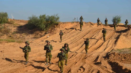 Israeli soldiers in the Gaza Strip, Jan. 9, 2024. Credit: IDF.