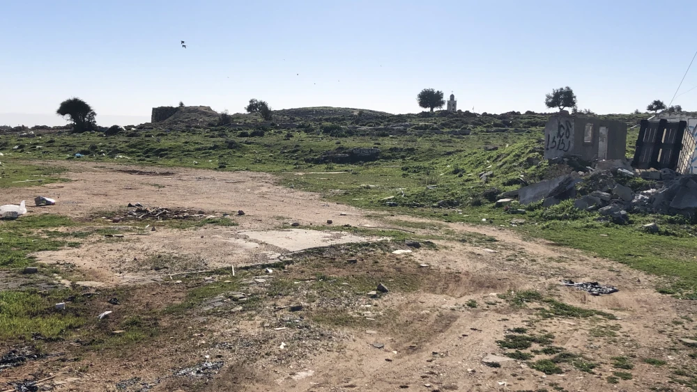 The proposed construction site in Jerusalem's Givat Hamatos. Credit: Josh Hasten.