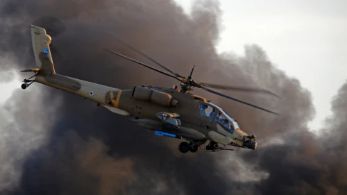 Israel Air Force Boeing AH-64 Apache, Dec. 31, 2015. Photo by Ofer Zidon/Flash90.