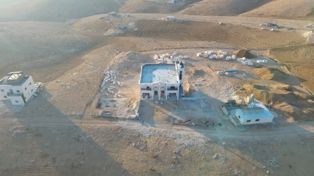 New construction in the Wye-designated Nature Reserve. Credits: Regavim.