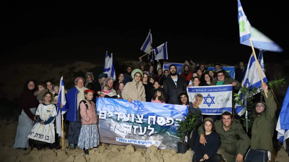 MK Limor Son Har-Melech together with dozens of activists from the Nachala Settlement Movement entered the Gaza Strip on Feb. 19, 2026. Credit: Nachala Settlement Movement.