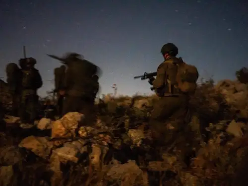 IDF soldiers operate in the Mount Dov area of southern Lebanon on September 3, 2025. Credit: IDF.