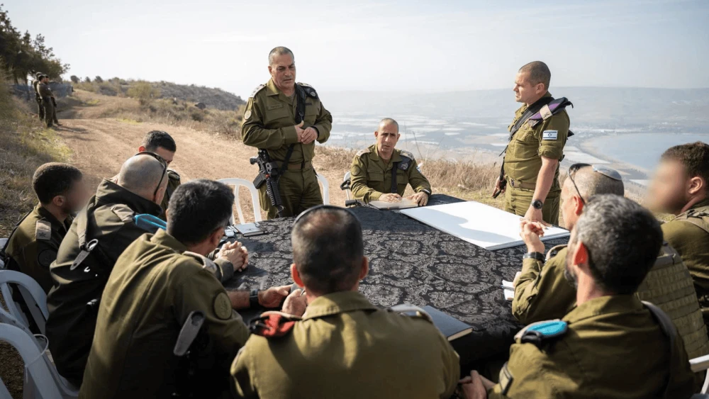 IDF Chief of Staff Lt. Gen. Eyal Zamir makes a surprise evaluation in the 210th Division as part of the General Staff exercise, "Magen Oz," on Dec. 1, 2025. Credit: IDF.