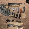 Weapons seized by Israel Defense Forces soldiers in southern Syria, Oct. 23, 2025. Credit: IDF.