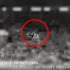 A surveillance photo of a Hezbollah-launched UAV flying towards Israel’s Karish natural-gas platform, prior to interception, on July 2, 2022. Photo courtesy of the IDF Spokesperson’s Unit.