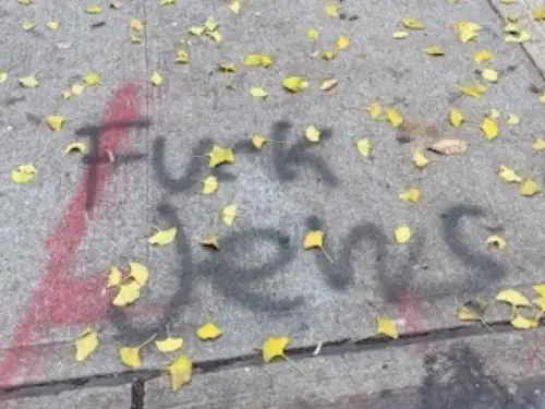 Antisemitic graffiti