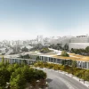 An architectural rendering taken from the submission that won the public competition for the design of the "Minve," submitted by Mayslits Kassif Roytman Architects. Credit: Courtesy of Mayslits Kassif Roytman Architects.
