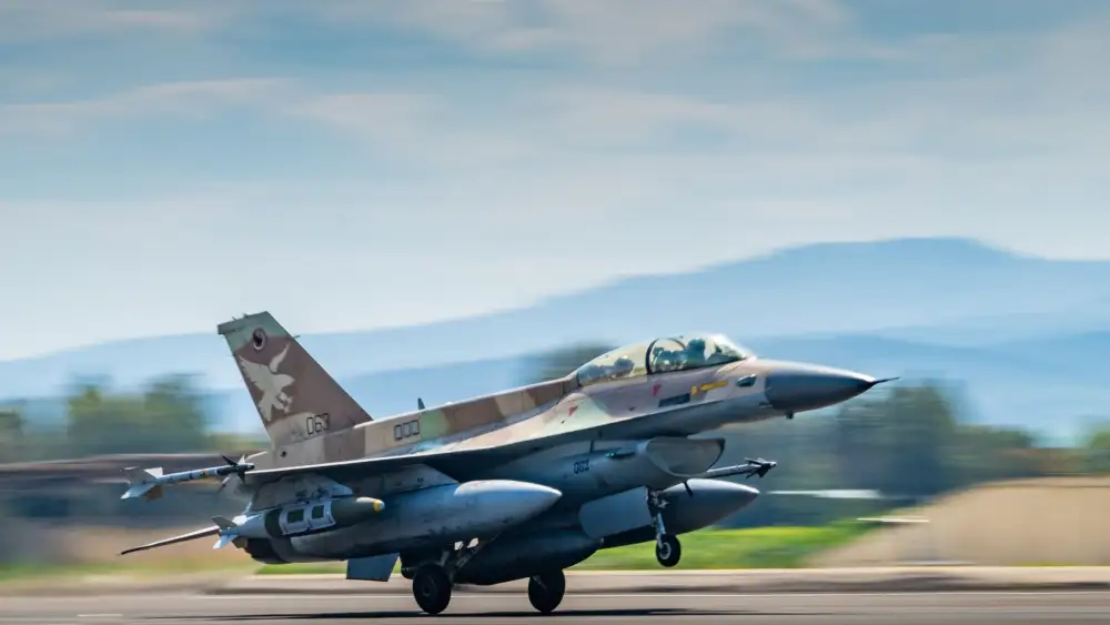 An Israeli Air Force F-16I “Sufa” fighter jet takes off during “Operation Roaring Lion” against the Iranian regime and its regional terrorist proxies. Credit: Israeli Air Force.