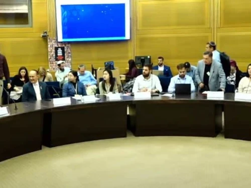 Knesset Land of Israel Caucus holds conference on “The New Middle East: The Plan for Voluntary Migration from Gaza,” in Jerusalem, March 9, 2025. Credit: YouTube/Regavim.