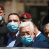 Palestinian Authority leader Mahmoud Abbas during a tour in the West Bank city of Ramallah on May 15, 2020. Photo by Flash90.