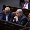 Israeli Prime Minister Benjamin Netanyahu at the Knesset Plenum Hall during a discussion to cancel the 2013 law limiting the number of ministers, May 20, 2019. Photo by Noam Revkin Fenton/Flash90.