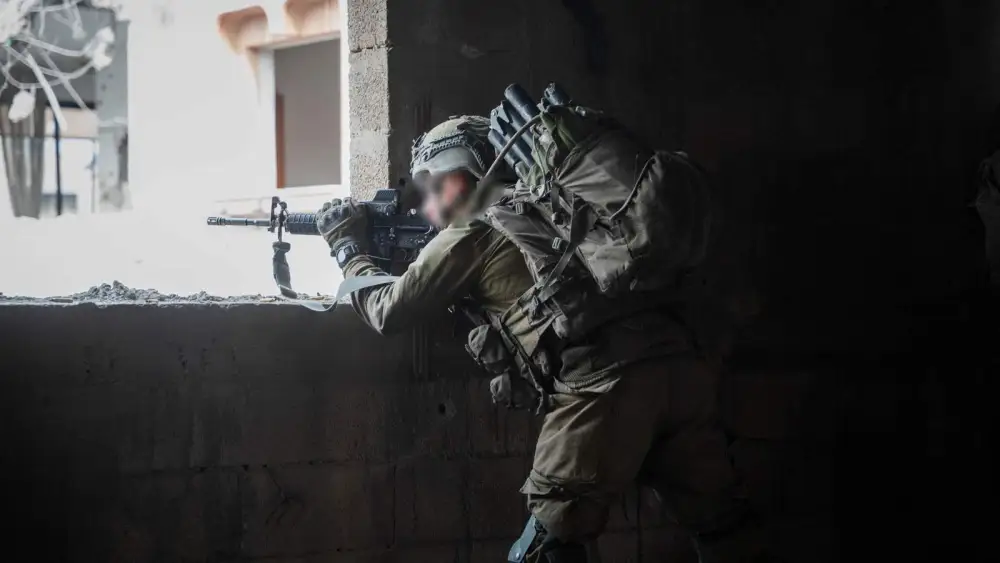Israeli troops operating in the Hamas-ruled Gaza Strip, Dec. 17, 2023. Credit: IDF.