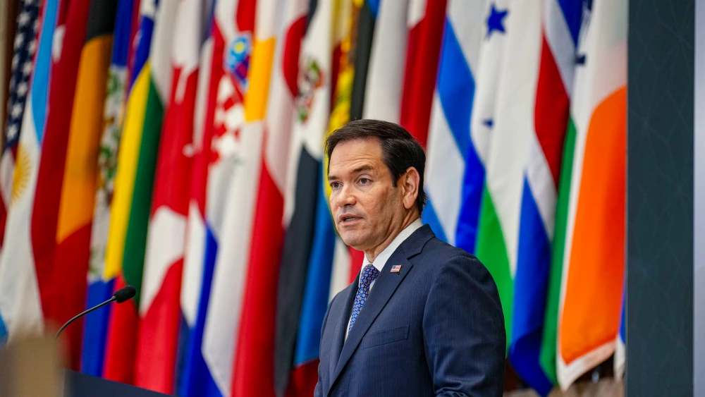 U.S. Secretary Marco Rubio delivers opening remarks at the Ministerial on the Resurgence of Political Terrorism at the U.S. State Department, in Washington, D.C., July 16, 2026. Credit: Freddie Everett/U.S. State Department.