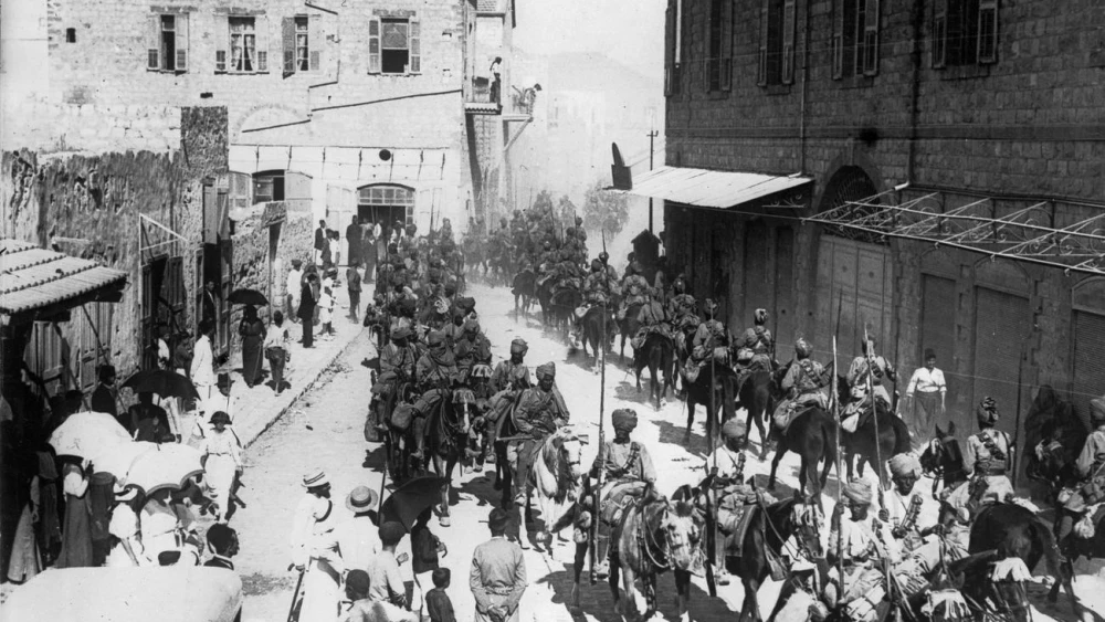 Indian Lancers fight in the Battle of Haifa, 1918. Credit: Collections of the Imperial War Museums, United Kingdom/Public Domain via Wikimedia Commons.