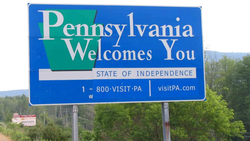 Welcome to Pennsylvania Sign