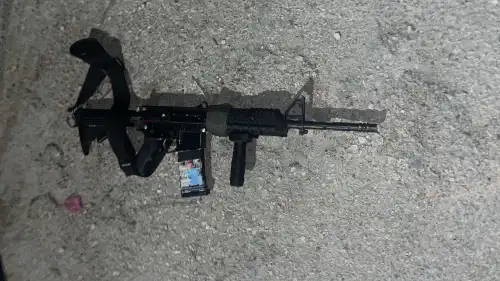 One of the weapons confiscated after two gunmen were killed by IDF forces near Tulkarem in Samaria, June 4, 2024. Credit: IDF.