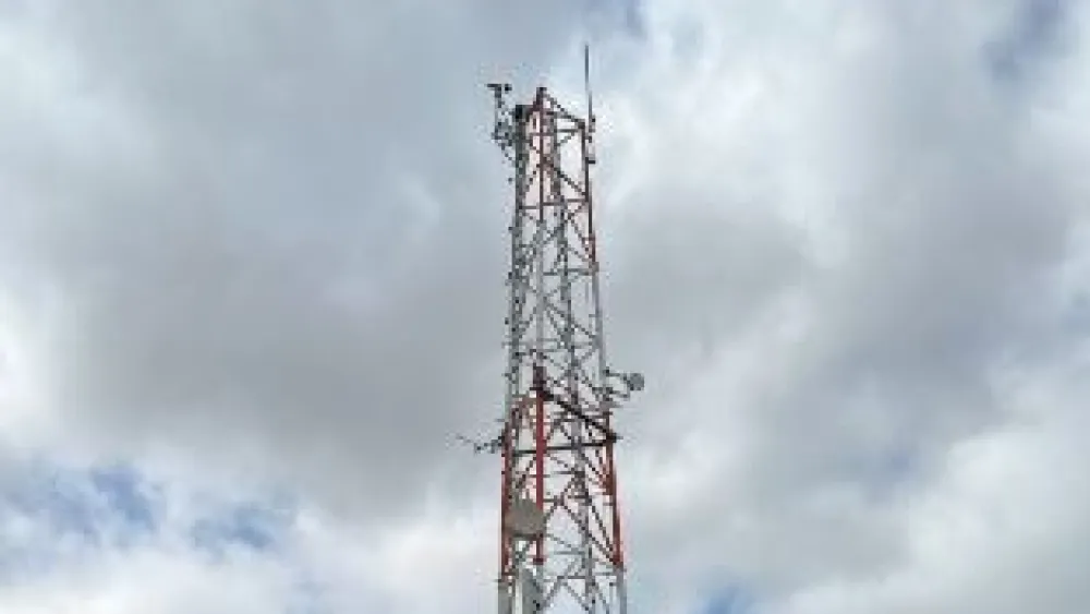 The new antenna at Amos Junction in Gush Etzion, May 8, 2023. Source: Twitter.