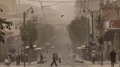 Heatwave, Jaffa Road in Jerusalem