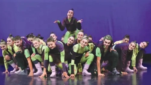 The Chopskicks from the Nirit Dance Studio in Modi’in took home the gold medal in the hip-hop commercial mega crew category of the 2022 Dance World Cup (DWC) finals in San Sebastian, Spain, July 2022. Credit: Courtesy of 2022 Dance World Cup.