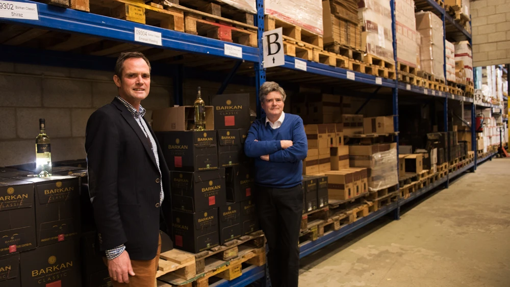 Roger van Oordt, right, with his brother Pieter at Israel Products Center in Nijkerk, the Netherlands, on Feb. 19, 2016. Photo by Canaan Lidor.