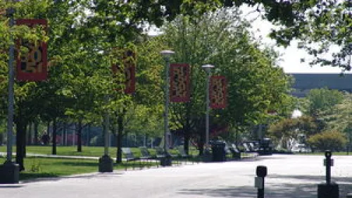 Click photo to download. Caption: A quiet Stony Brook University campus. What will the scene on campus look like when classes are held at Stony Brook on the High Holidays for the first time this year? Credit: Wikimedia Commons.