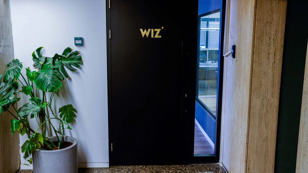 View of the wiz cybersecurity company offices in Tel Aviv, July 15, 2024. Photo by Flash90.