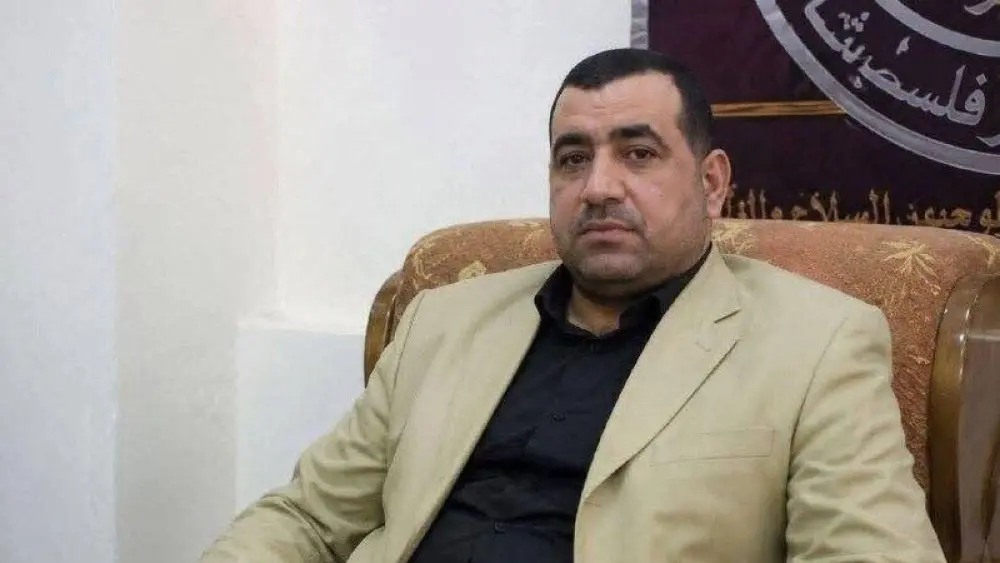 Muein al-Arabid, head of Hamas’s internal security apparatus in the Gaza Strip. Social media; used in accordance with Section 27A of the Copyright Law.