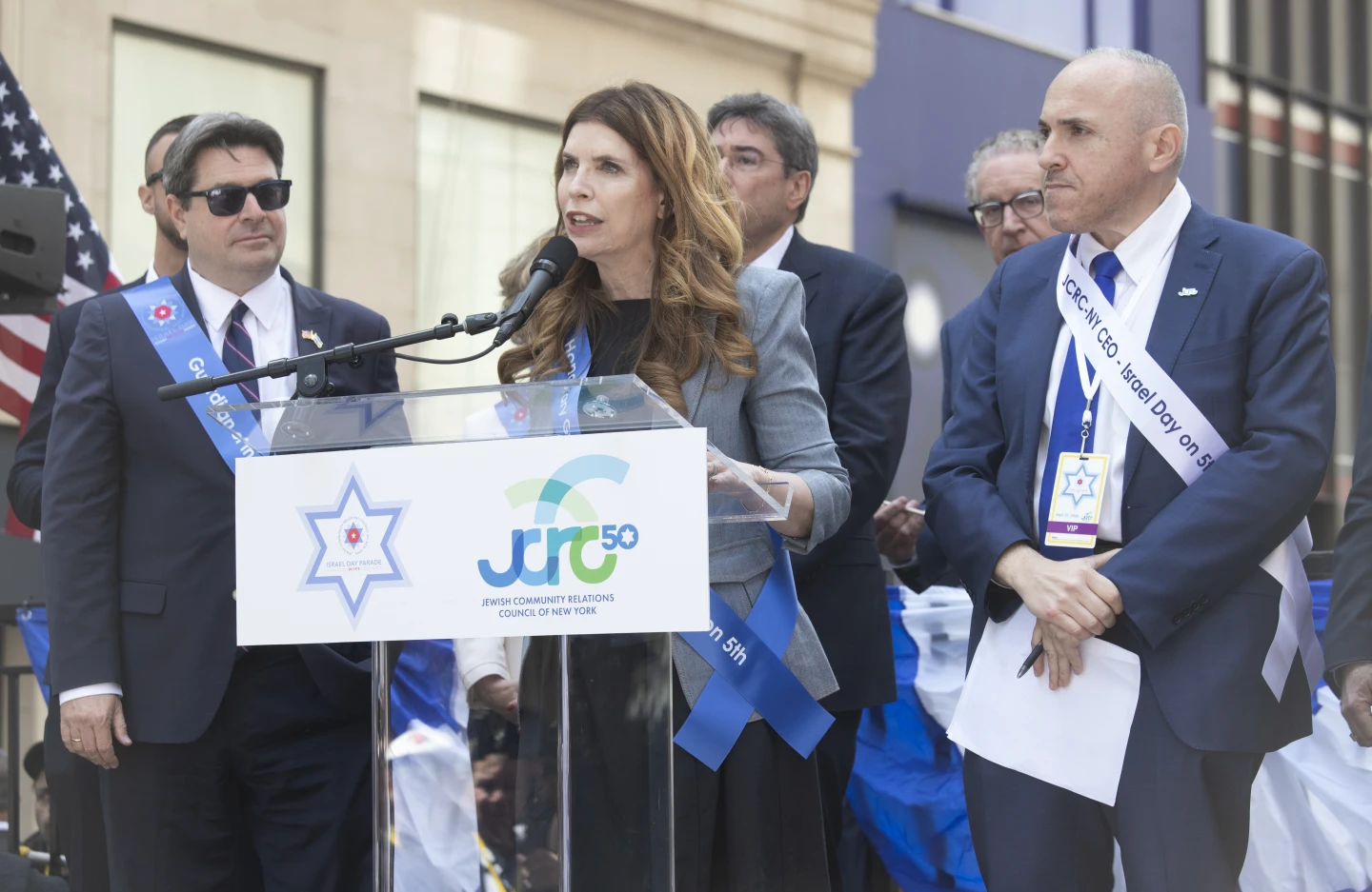 Israel Day on Fifth parade Menin Akunis Mark Treyger