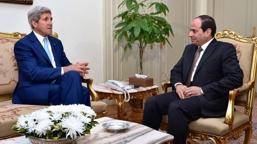 Egyptian President Abdel Fattah el-Sisi with U.S. Secretary of State John Kerry in July 2014. Credit: U.S. State Department.